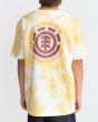 Chico con camiseta de manga corta Element Seal BP TD amarilla posterior
