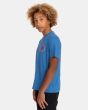 Chico con camiseta de manga corta Element Seal BP azul lateral