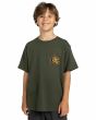 Niño con Camiseta orgánica de manga corta Element x Timber Traveler Youth Verde