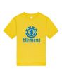 Camiseta de manga corta para niño Element vertical amarilla