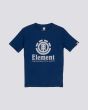 Camiseta de manga corta para niño Element vertical azul 