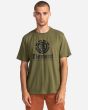 Hombre con Camiseta de manga corta Element Vertical Verde militar