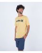 Hombre con Camiseta de manga corta Hurley Everyday One and Only Solid Amarilla lateral