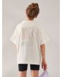 Niña con camiseta de manga corta extragrande Roxy Gone To California blanca