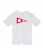 Camiseta orgánica de manga corta Florence Marine X Crew Blanca para hombre posterior