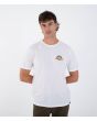 Hombre con camiseta de manga corta Hurley Alobhrah blanca frontal