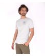 Hombre con camiseta estampada de manga corta Hurley Bengal gris frontal