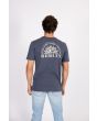 Camiseta de manga corta Hurley Everyday Washed Dark Tropics azul marino para hombre posterior