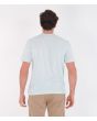 Hombre con camiseta de manga corta Hurley Everyday Washed One and Only Solid azul posterior