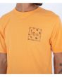 Hombre con Camiseta de manga corta Hurley Everyday Four Corners Naranja estampado pecho