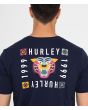 Hombre con camiseta Hurley Everyday Washed Bengal azul marino posterior