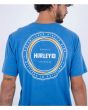 Hombre con Camiseta de manga corta Hurley Everyday Whirpool Azul estampado espalda