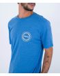Hombre con Camiseta de manga corta Hurley Everyday Whirpool Azul estampado pecho