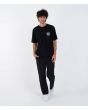 Hombre con camiseta de manga corta Hurley Filler Negra corte normal