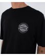 Hombre con camiseta de manga corta Hurley Filler Negra logo pecho
