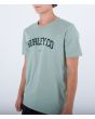Hombre con camiseta de manga corta Hurley H2O Dri Authentic verde estampado