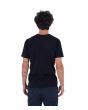 Hombre con camiseta de manga corta Hurley H2O Dri Authentic Negra posterior