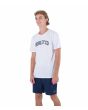 Hombre con camiseta de manga corta Hurley H2O Dri Authentic Blanca lateral