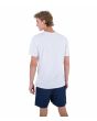 Hombre con camiseta de manga corta Hurley H2O Dri Authentic Blanca posterior