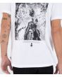 Hombre con camiseta de manga corta Hurley Nazare Lithse Blanca gráfico oleaje espalda