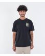 Hombre con camiseta de manga corta Hurley Organic Encore Negra