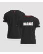 Camiseta orgánica de manga corta Hurley x Tudor Nazaré Solid Negra Unisex