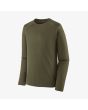 Camiseta interior térmica de manga larga Patagonia M's Capilene Midweight Crew verde para hombre