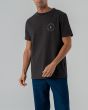 Hombre con camiseta de manga corta Lightning Bolt ​​Big Bolt SS negra frontal