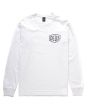 Camiseta de manga larga Deus Ex Machina Ibiza Address blanca para hombre frontal