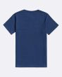 Camiseta de manga corta Billabong Trademark azul para niño posterior