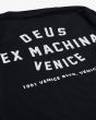 Camiseta de manga larga Deus Ex Machina Venice Address Negra para hombre estampado