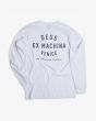 Camiseta de manga larga Deus Ex Machina Venice Address blanca para hombre posterior
