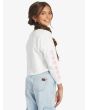 Niña con Camiseta de manga larga Roxy All You Never Say Blanca derecha