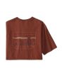 Camiseta orgánica de manga corta Patagonia '73 Skyline roja para hombre