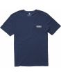 Camiseta orgánica de manga corta Vissla Nectar azul marino para hombre frontal
