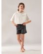 Niña con Camiseta Oversize de corte cuadrado Roxy Call You Mine Youth Blanca ajuste