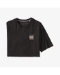 Camiseta de manga corta Patagonia Alpine Icon Regenerative Organic Pilot Cotton negra para hombre