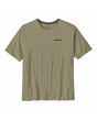 Camiseta de manga corta Patagonia Men's Home Water Trout Organic Verde para hombre serigrafía logo