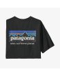 Camiseta orgánica de manga corta Patagonia M's P-6 Mission Organic negra para hombre