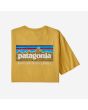 Camiseta orgánica de manga corta Patagonia M's P-6 Mission Organic amarilla para hombre