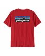 Camiseta de manga corta Patagonia M's P-6 Logo Responsibili-Tee Rojo Amanita para hombre