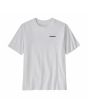 Camiseta de manga corta Patagonia Men's P-6 Logo Responsibili-Tee Blanca para hombre logo