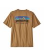 Camiseta Orgánica de manga corta Patagonia Men's P-6 Mission Organic marrón para hombre posterior