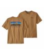 Camiseta Orgánica de manga corta Patagonia Men's P-6 Mission Organic marrón para hombre