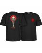Camiseta de manga corta Powell Peralta Tucking Skeleton Negra para hombre
