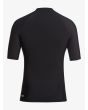 Camiseta de protección solar UPF 50 Quiksilver Heater Negra SS para hombre posterior