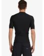 Camiseta de protección solar UPF 50 Quiksilver Heater Negra SS para hombre posterior