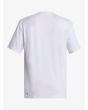 Camiseta de protección solar UPF 50+ con manga corta Quiksilver Everyday Surf blanca para hombre posterior