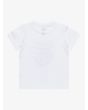 Camiseta de manga corta Quiksilver Kong Story Blanca para niños 2-7 años posterior