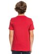 Camiseta de Manga Corta Quiksilver Closed Tions Roja para chico posterior